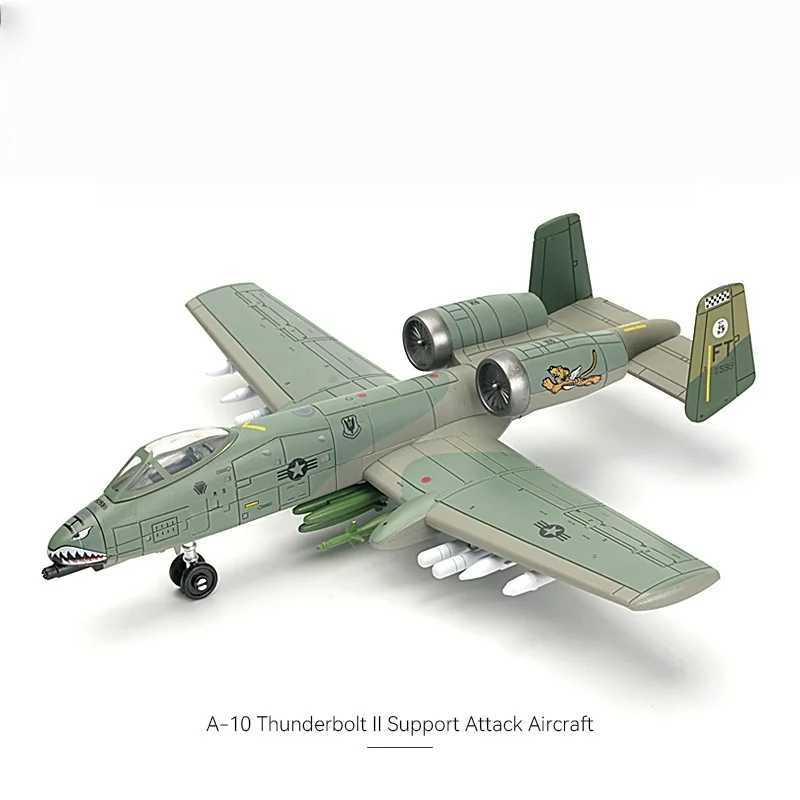 172 US New A-10 Thunderbolt II Support Attack Aircraft Model Creative Military Series Building Blocks Toys For Boys Xmas Gifts C251118