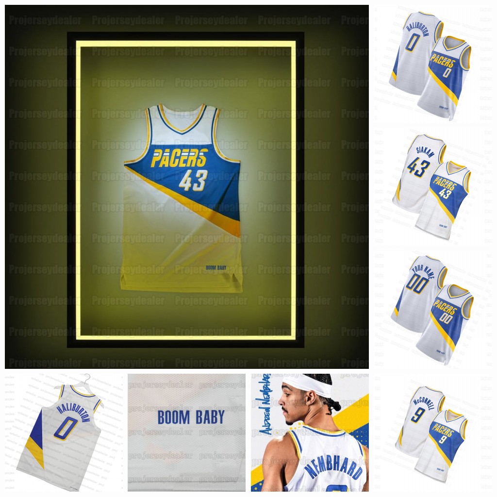 0 Tyrese Haliburton Pacer 2025-26 City Basketball Jerseys Pascal Siakam T.J. McConnell Bennedict Mathurin Andrew Nembhard Obi Toppin Nesmith