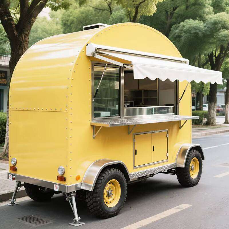 Outdoor Stainless Steel Mobile Multifunctional Dining Car Stall Night Market Snack Car