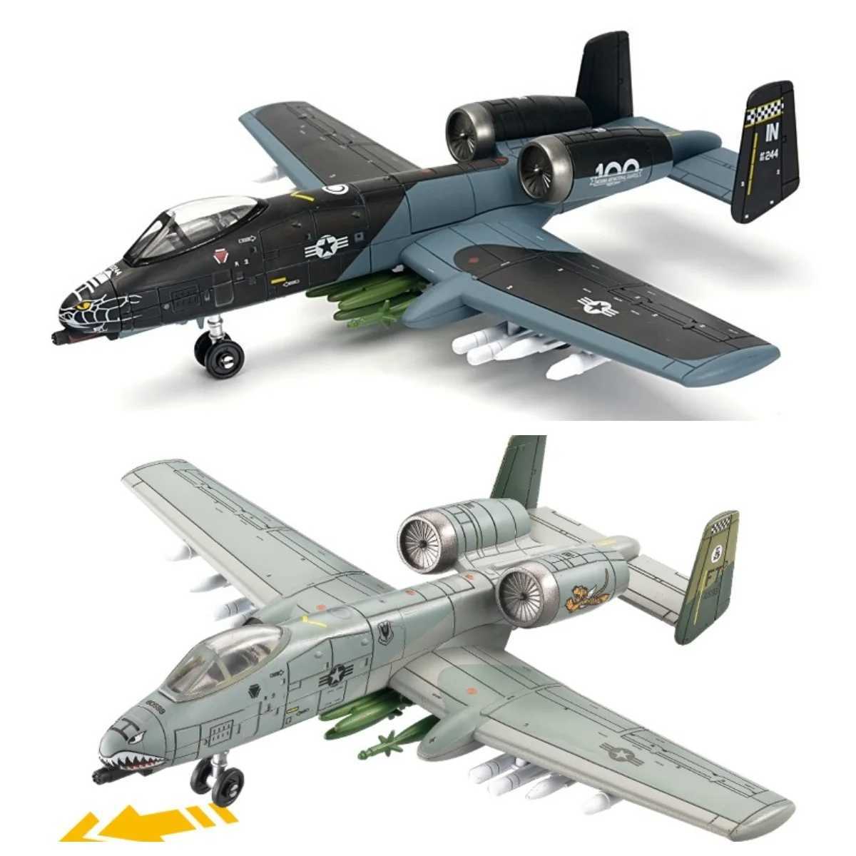 172 US A-10 Thunderbolt II Support Attack Aircraft Model Creative Military Series Building Blocks Toys For Boys Christmas Gifts C251118