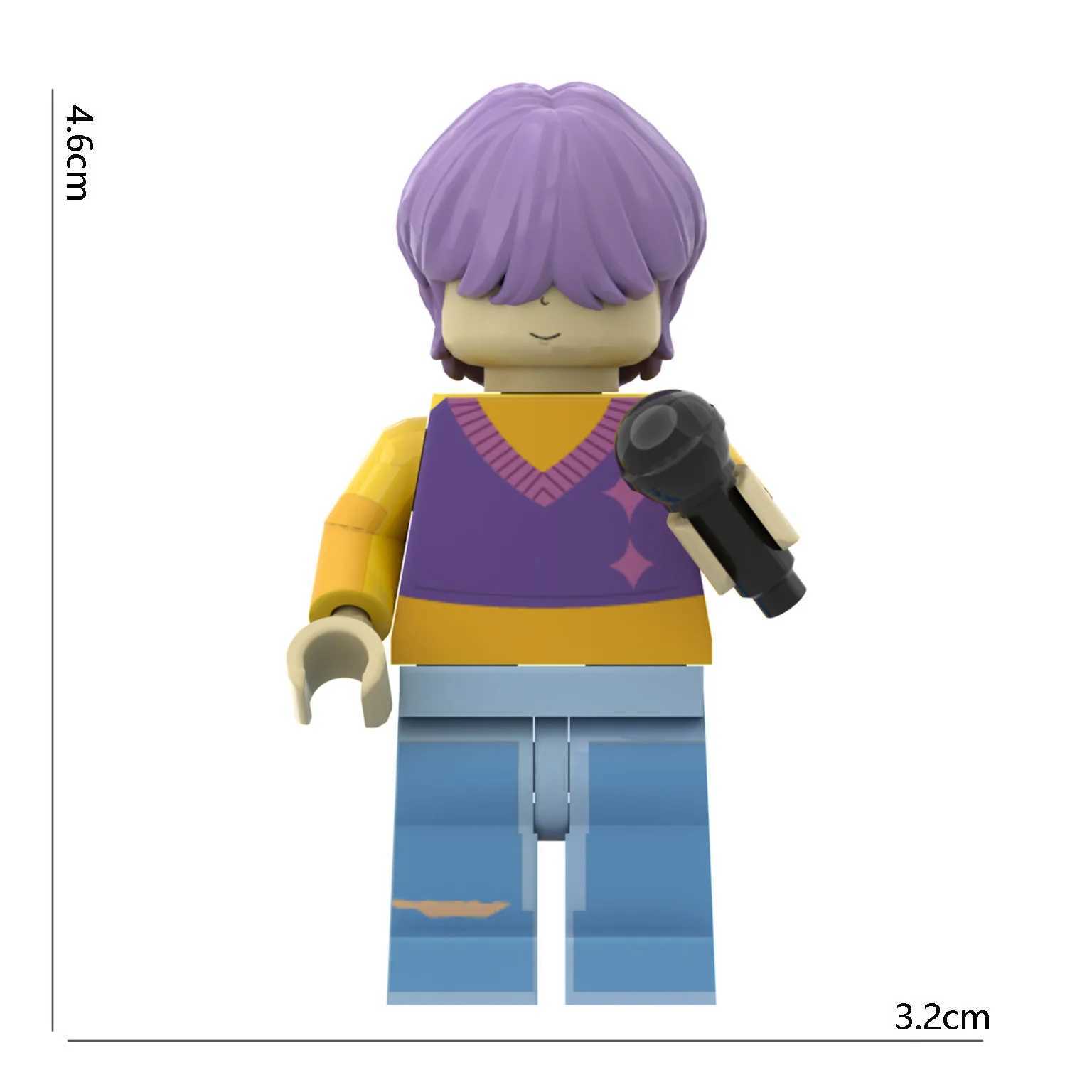 Anime Kpop Demon Hunters Rumi Zoey Mira Mini Figure Building Blocks Toy Desk Decoration Figures child Christmas Toy GiftG251118