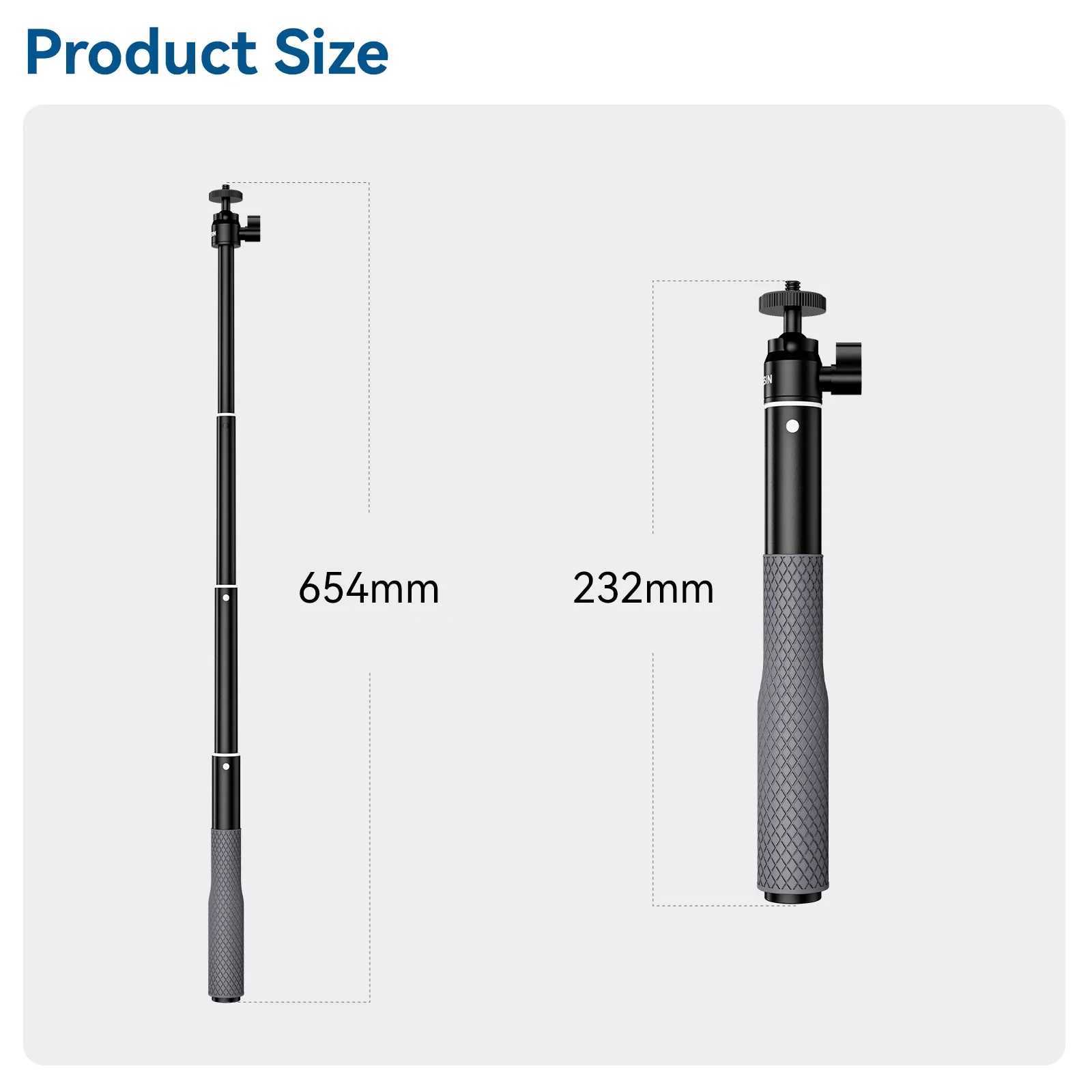 Telesin selfie stick waterproof Divng floating monopod 360 rotating ball head selfie stick suitable for DJI Osmo Action Insta360 Z250418