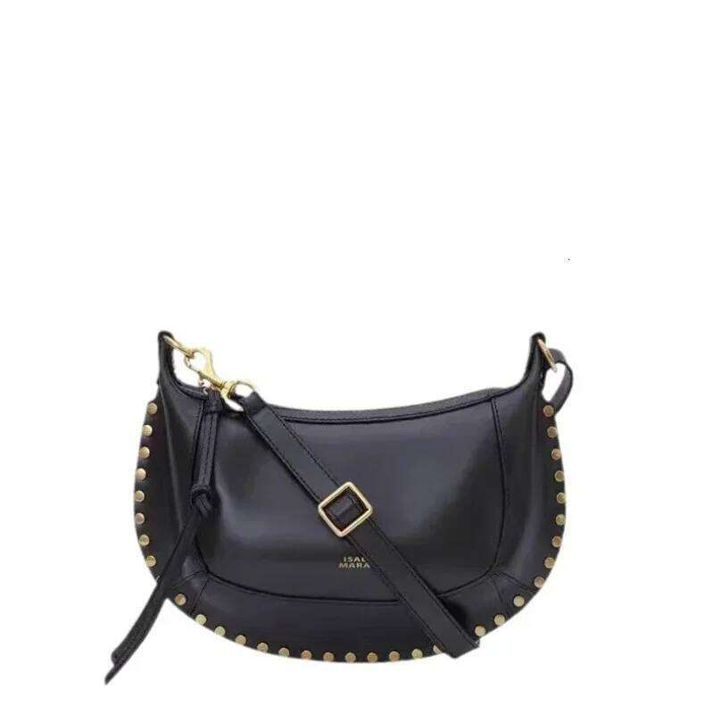 2025 Pour Femmes Haute Qualit En Peau De Vache Demi-Lune Or Lumire Luxe Saule Clou IS Paule Sac Bandoulire