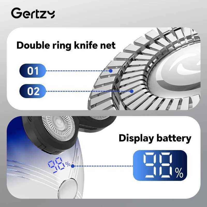 Mens electric shaver 5-in-1 mens beauty set with nose hair trimmer mens hair clipper and digital display screenT251118