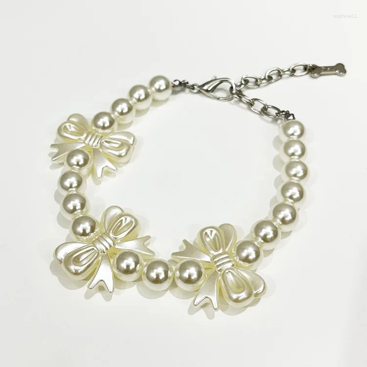 Update Pet Supplies Collar Leash Pearls Cat Necklace Accessories Small & Medium Dog