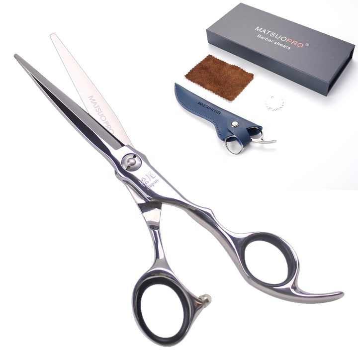 Japan ATS314 Trimmer Scissor Cutting Large Hand Sword-Blade-Hair-Scissors Professional Barber Hair Scissors