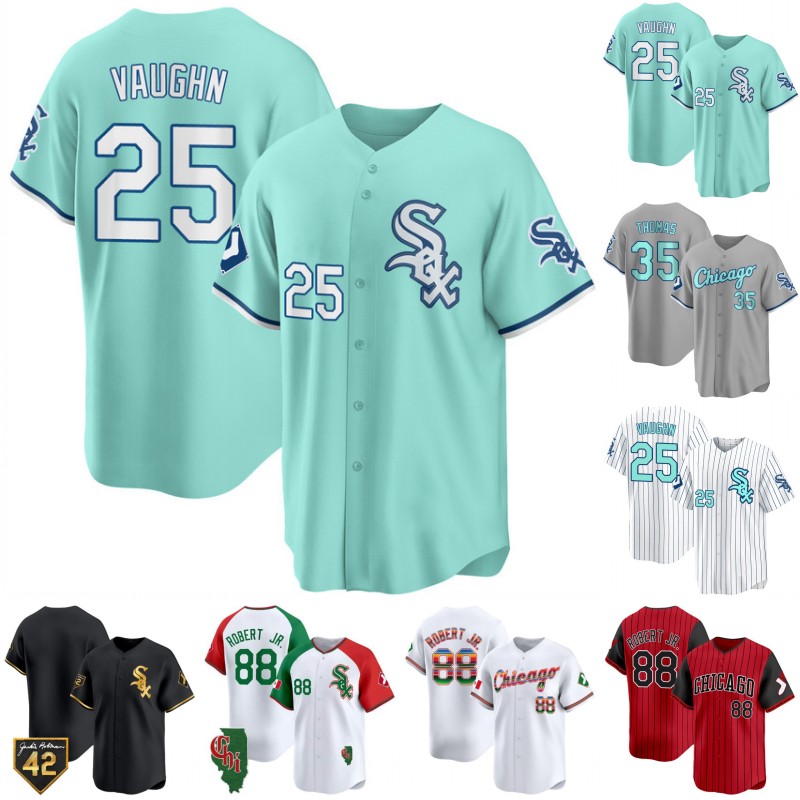 Andrew Vaughn White Sox City Connect Jersey Andrew Benintendi Luis Robert Jr. Michael A. Taylor Edgar Quero Matt Thaiss Chase Meidroth Miguel Vargas Jerseys