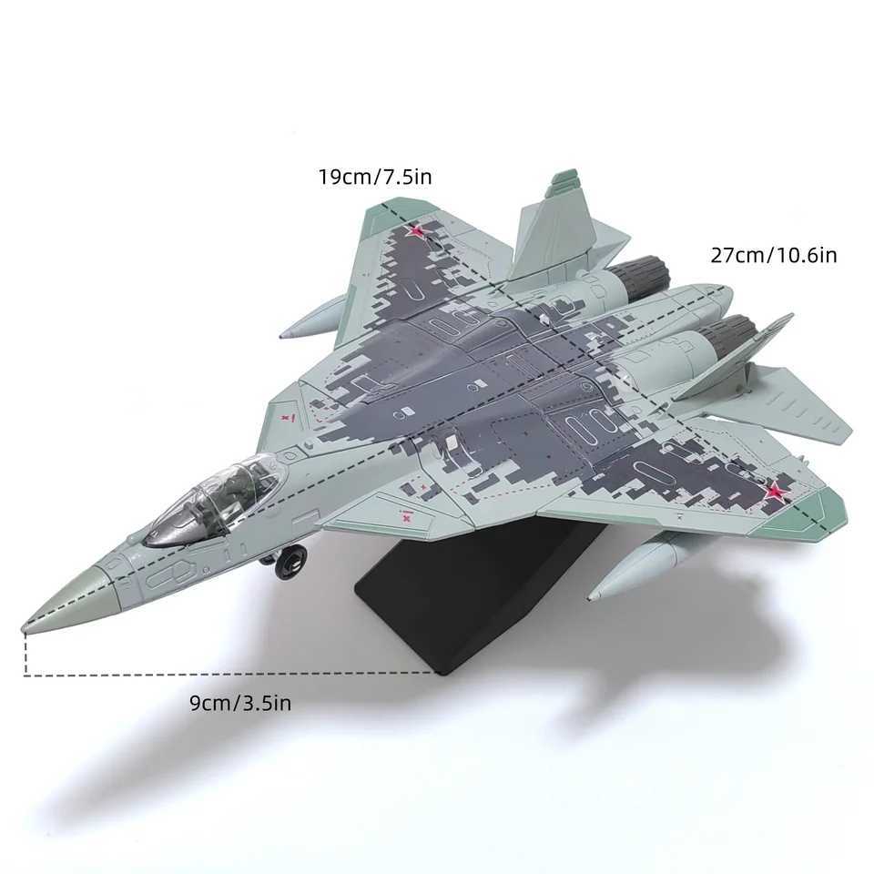 SU-57 Fighter172 assembled plastic airplane model including display rack home display and collection creative gifts C251118