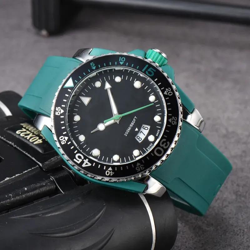 WristWatches for Men 2025 New Mens Watches Three stitches Quartz Watch Top Luxury Brand designer clock With calendar function Rubber Belt fashion Gu Montre de luxe