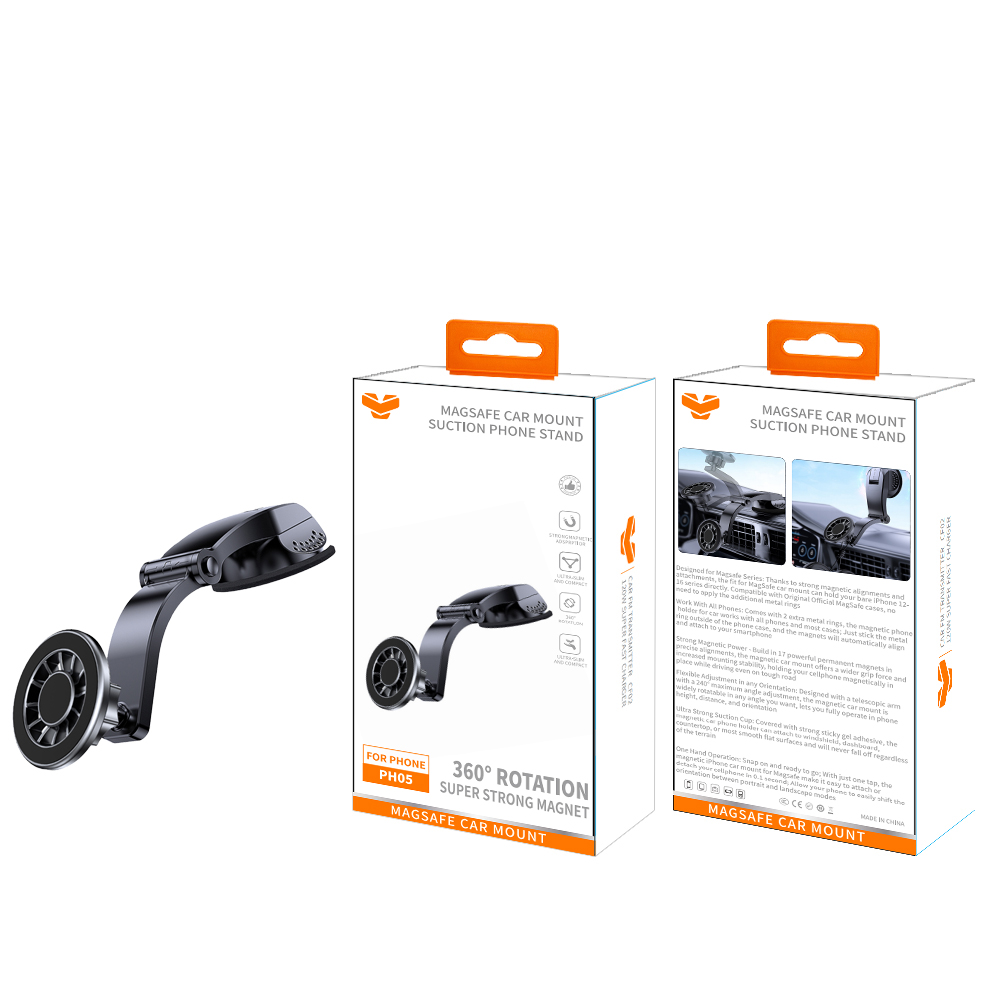 ph05 Magnetic Sucker Car Phone Air Vent Holder Stand Magnet Car Dashboard Mount GPS Mobile Cell Support Bracket