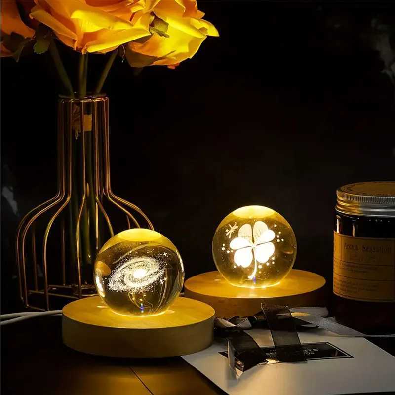 1/4Pcs Wood Desktop Decorative Lights Base Night Light Wooden LED USB RGB Display Lamp Display Stand Lamps Holder Art Ornament M251118