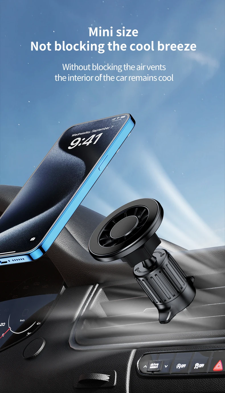 ph05 Magnetic Sucker Car Phone Air Vent Holder Stand Magnet Car Dashboard Mount GPS Mobile Cell Support Bracket