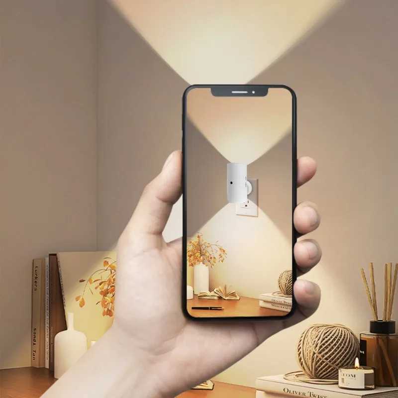 Modern LED Night Light Plug in 3 Colors Temperatures Dimmable Nightlight with Light Sensor for Bathroom Hallway Bedroom Stairway M251118