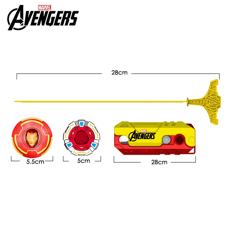 Marvel Avengers Iron Man Style Beyblade Battle game Beyblade launcher 4PCS Fidget Spinner Movie Peripheral Toy Set Boys Gifts