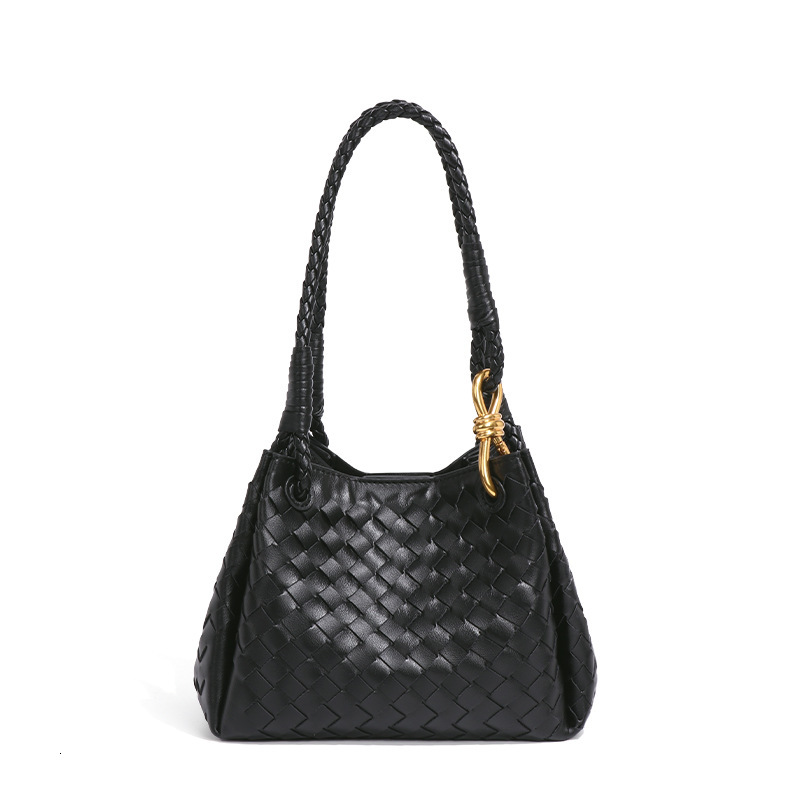 2025 Personalized Versatile Woven Bucket New Style Hand-Carrying Parachute Crossbody Women's Two-Piece Set Mother-Child One-Shoulder Underarm Bag