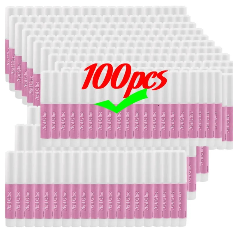 100Pcs/batch of acrylic nail glue pressed onto nails professional nail tip glue long-lasting nail glue super adhesive #GY* 250411