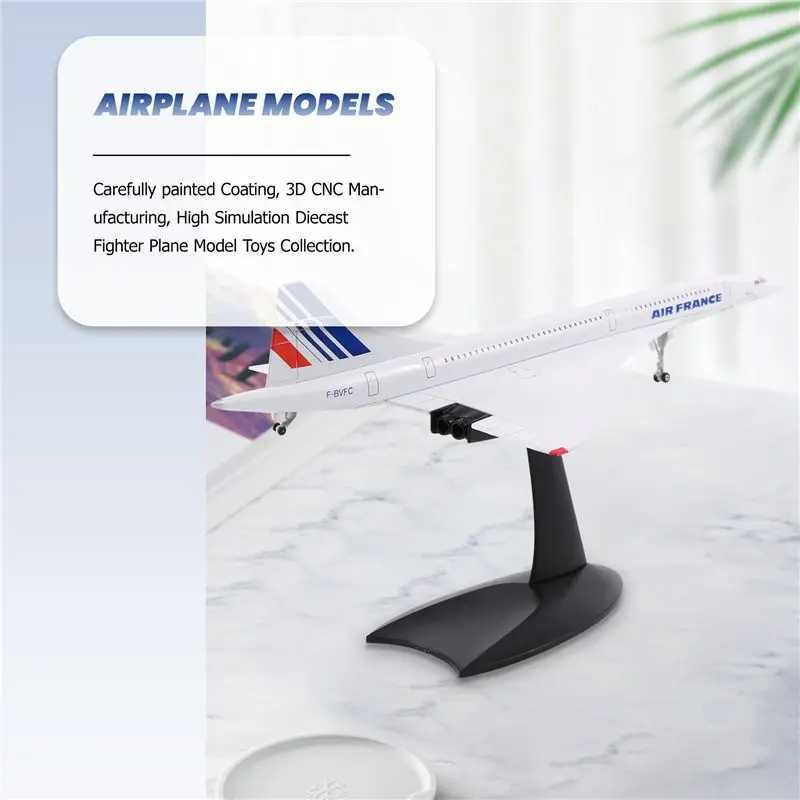 B78B-1/200 Concorde Supersonic Passenger Aircraft Model For Static Display Collection C251118