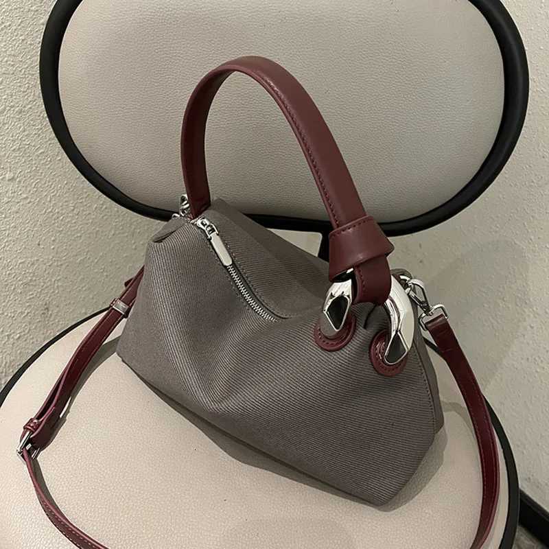 Textured Oxford cloth underarm bag 2025 new design personality contrast color one-shoulder crossbody bag fashion ladies handbagW251118