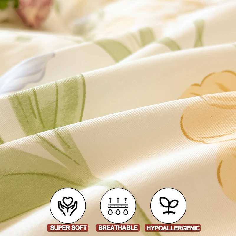Printed Duvet Cover Set 100 Cotton - Bedding Set 1 Duvet Cover 2 cases Twin Full Single Double Easy CareMulti-SizeM251118