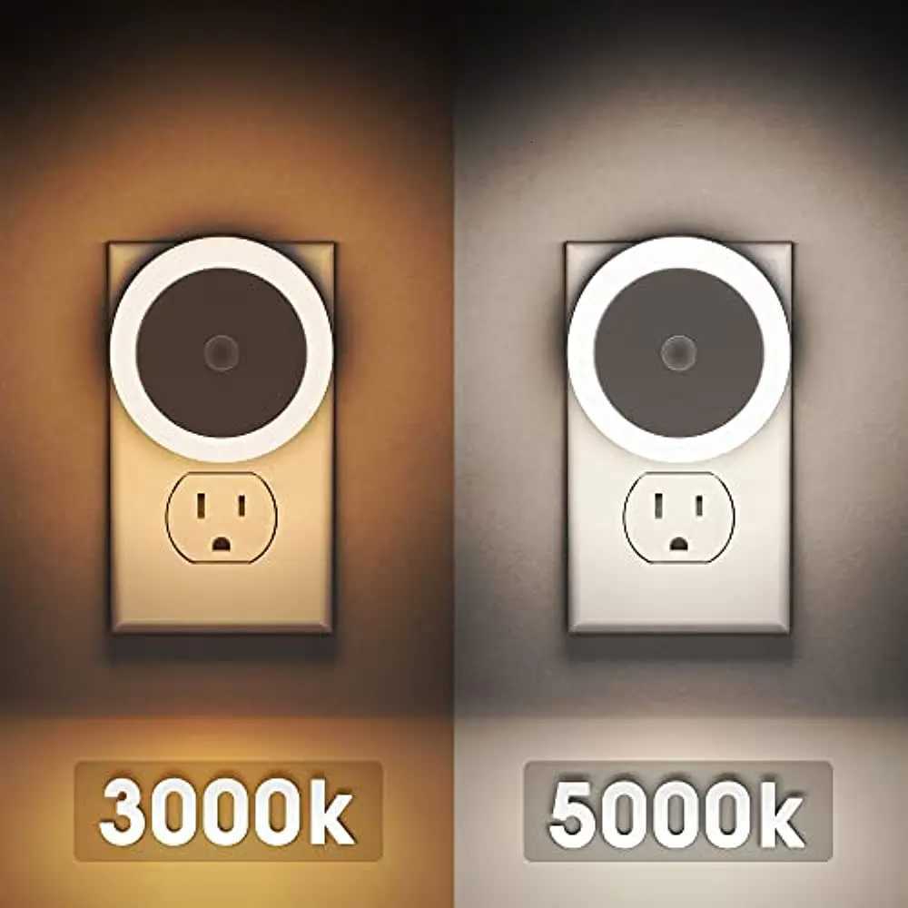 New LED Night Lamp EU US UK Plug Smart Light Control Round Energy-Saving Bedside Wall Lights for Home Hallway Pathway Hot Sales M251118