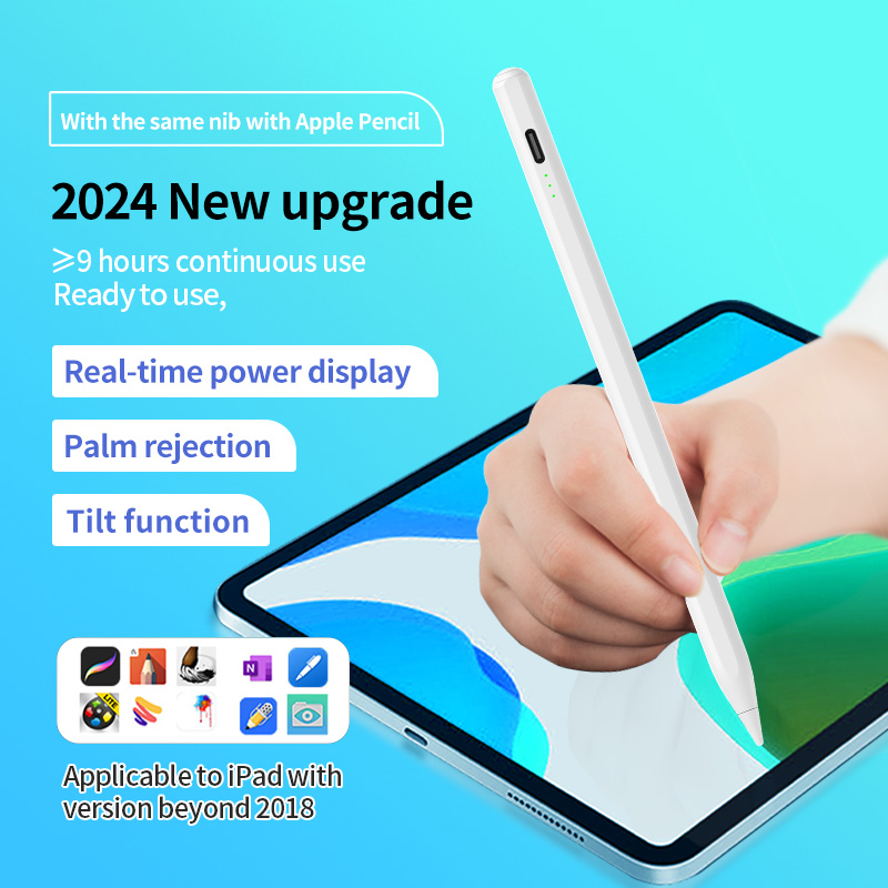Wholesale Factory Active Pen for Tablet Screen Pen with Stylus 02/04A apple Pencil 2nd Generation Rechargeable Touch Pen with Palm Rejection for iPad
