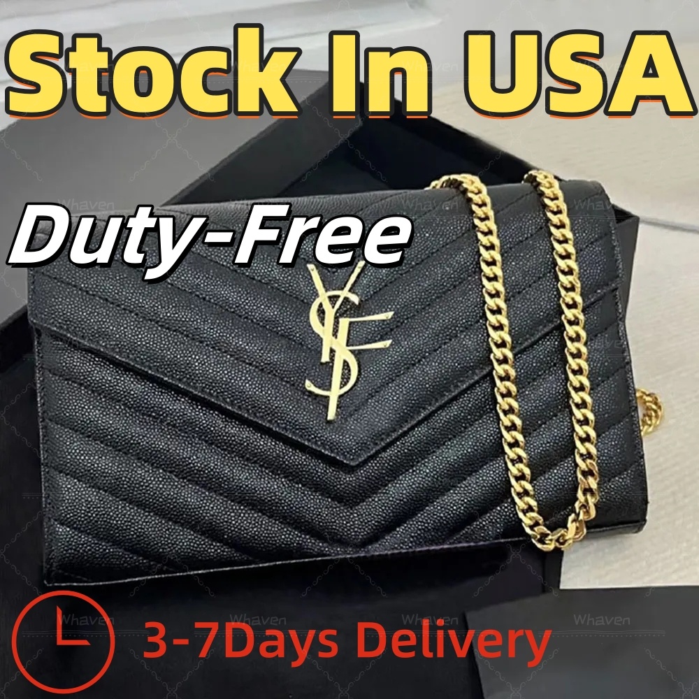 caviar luxury designer bag high quality chain bag shoulder bags designer women bag handbag crossbody bag purse cross body handbags for women USA Warehouse Duty-Free