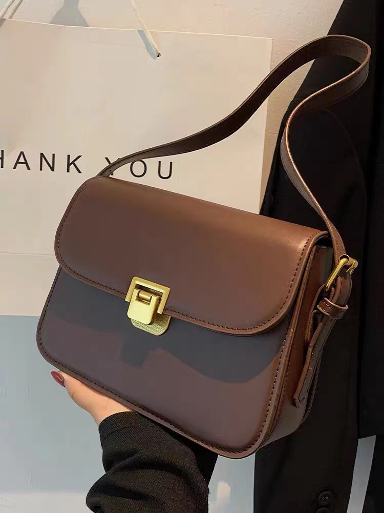 Women Shoulder Bag Handbag Tote Messenger Bag Preppy Style Female Vintage Envelope Bag High Quality Briefcase Handbags PU Leather Shoulder Bag