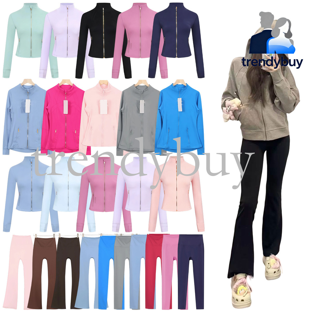 10A women clothes Yoga luluity lemonics jackets set Scuba Hoodie jackets leggings Sweater luluity lemonics Sweatshirt leggings Sport men Staples b30