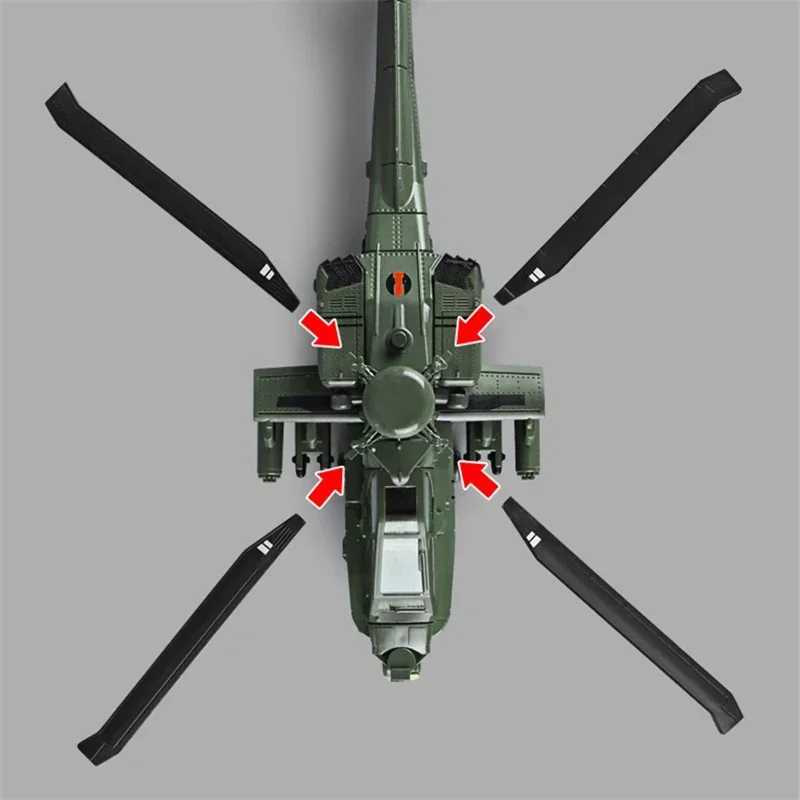 NEW America AH-64 Apache Utility Alloy Helicopter Airplane Model Simulation Metal Flying Model Sound and Light Children Toy Gift C251118