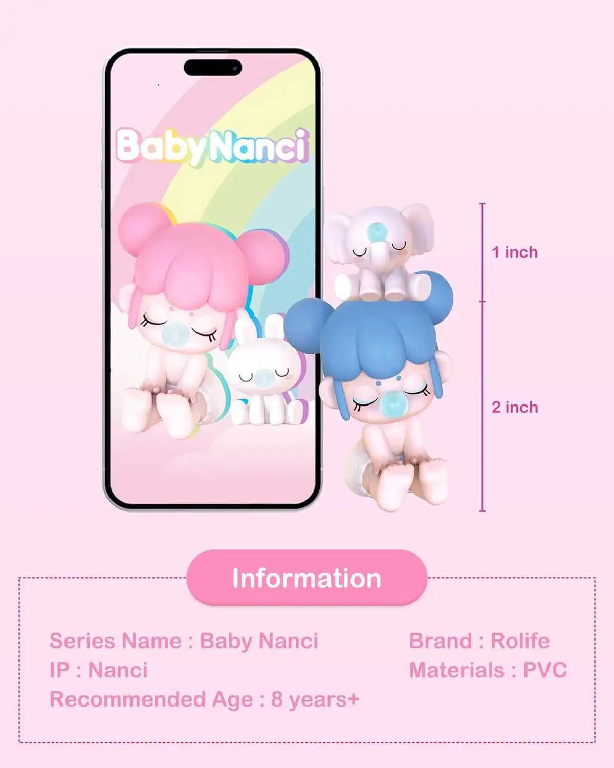 Robotime Rolife Nanci Action Figures Babynanci Seatmates Cute Mini Dolls Toys for Kids-NAXX0W251118