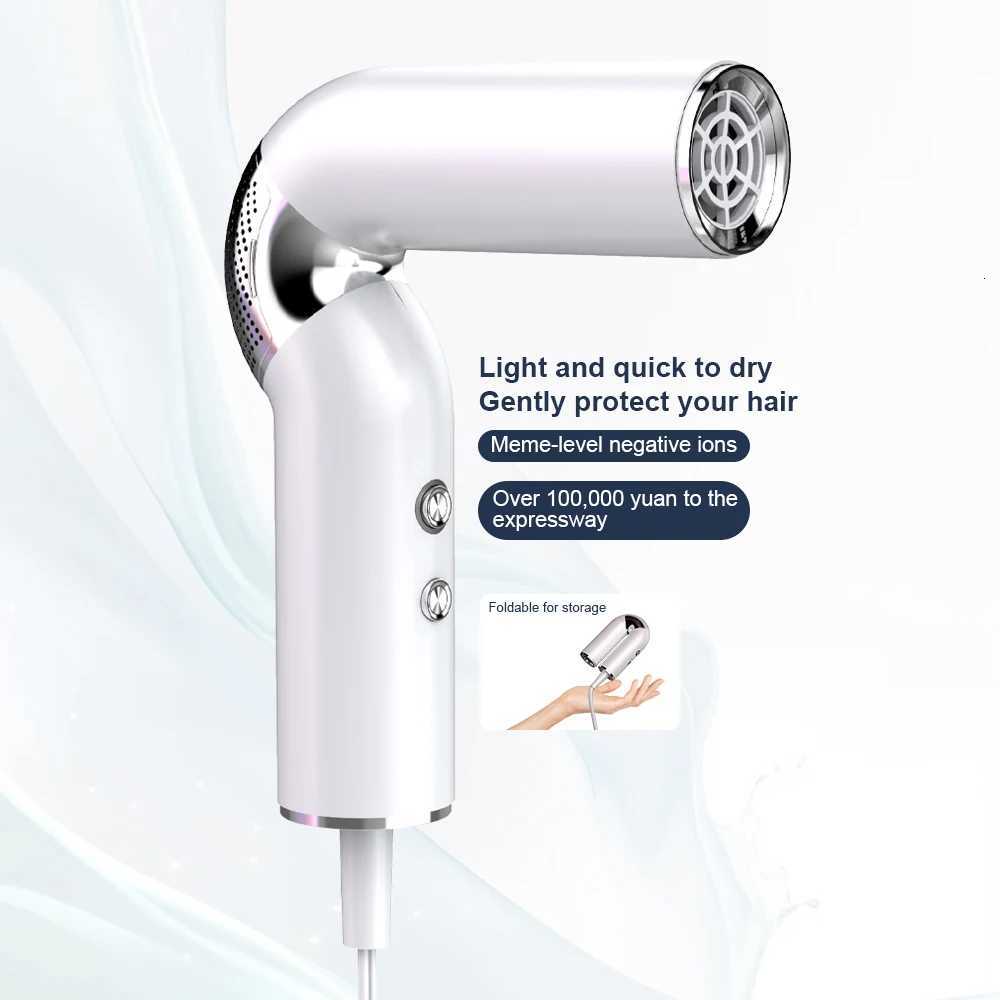 Original Portable Mini Professional Ionic Hair Dryer High Speed Compact Plastic Material Foldable Hair DryerT251118