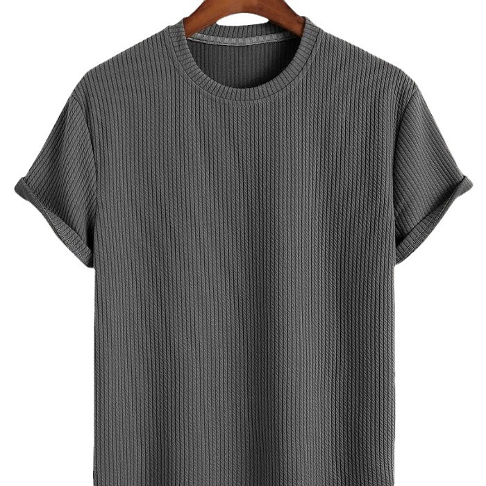 Summer Mens Loose Round Neck T-shirt 240824