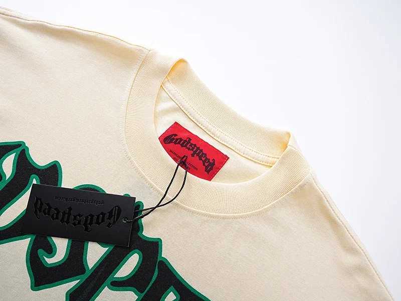 Summer New Godspd T-shirt Men Women Hip Hop Letter Print Vintage O-Neck Short Slve GOD SPD Loose Cotton casual Top TC250418