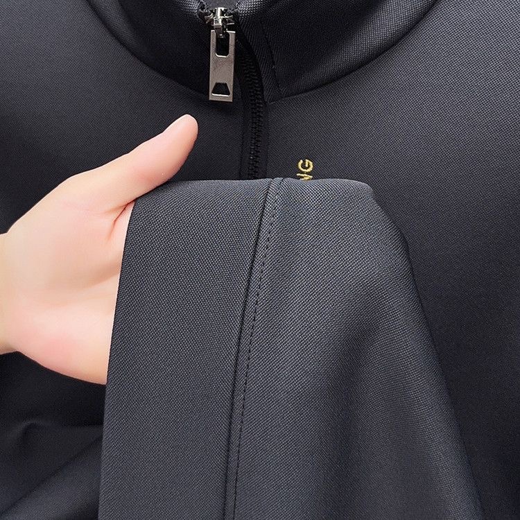 OLOEY 5A New Designer Sweatshirt Thickened Men's Half Zipper Hoodie for Autumn and Winter Casual Warmth, New High Collar Long Sleeve self-cultiva