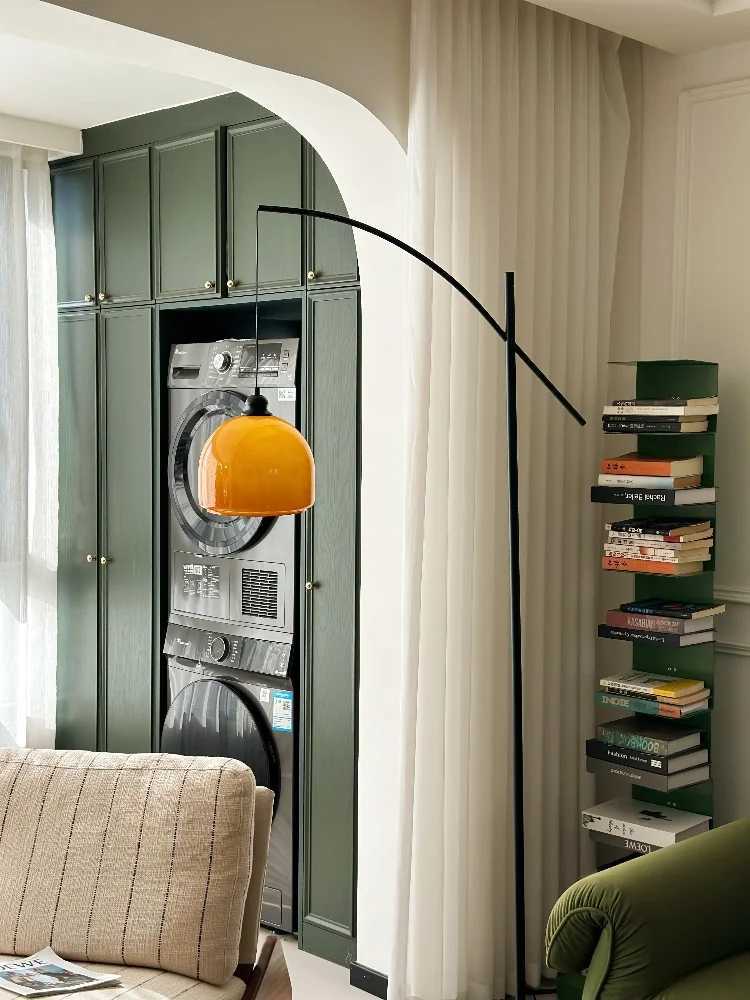 Medieval Floor Lamp Apartment Living Room Retro Sofa Fishing Lamp Bedroom Japanese Floor Light LED Lighting Decorative Lights M251119