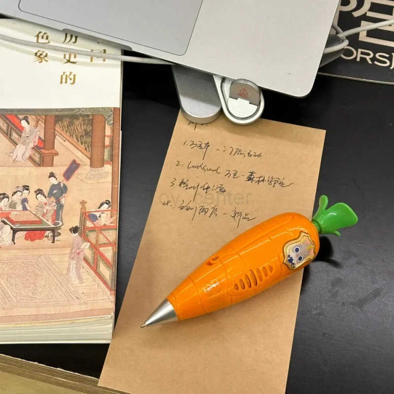Disney In Stock Original Zootopia Judy Carrot-Shaped Recording Ballpoint Pen Toy New Year Gift Cartoon H251119