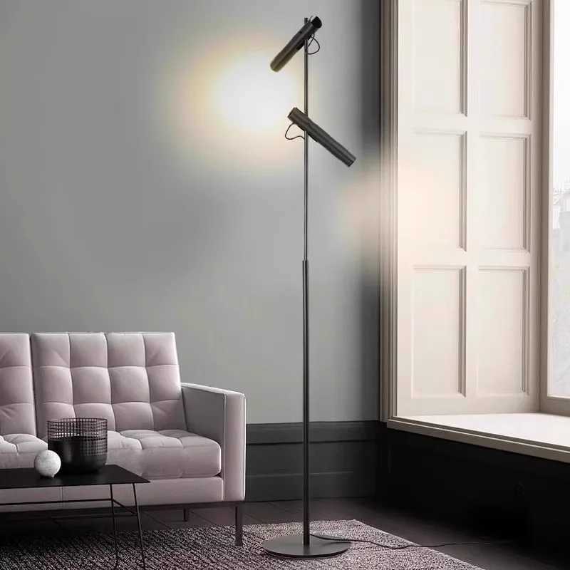 Minimalist Modern Nordic LED Floor Lamp Living Room Bedroom Study Model Room Designer Adjustable Sofa Standing GU10Lamp M251119