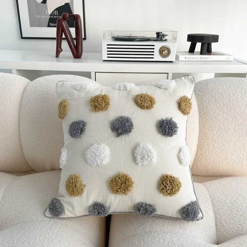 Cotton Linen Bohemian cases Sofa Living Room Home and Decoration Cover Bedside Backrest Tassel Cushion CoverM251119