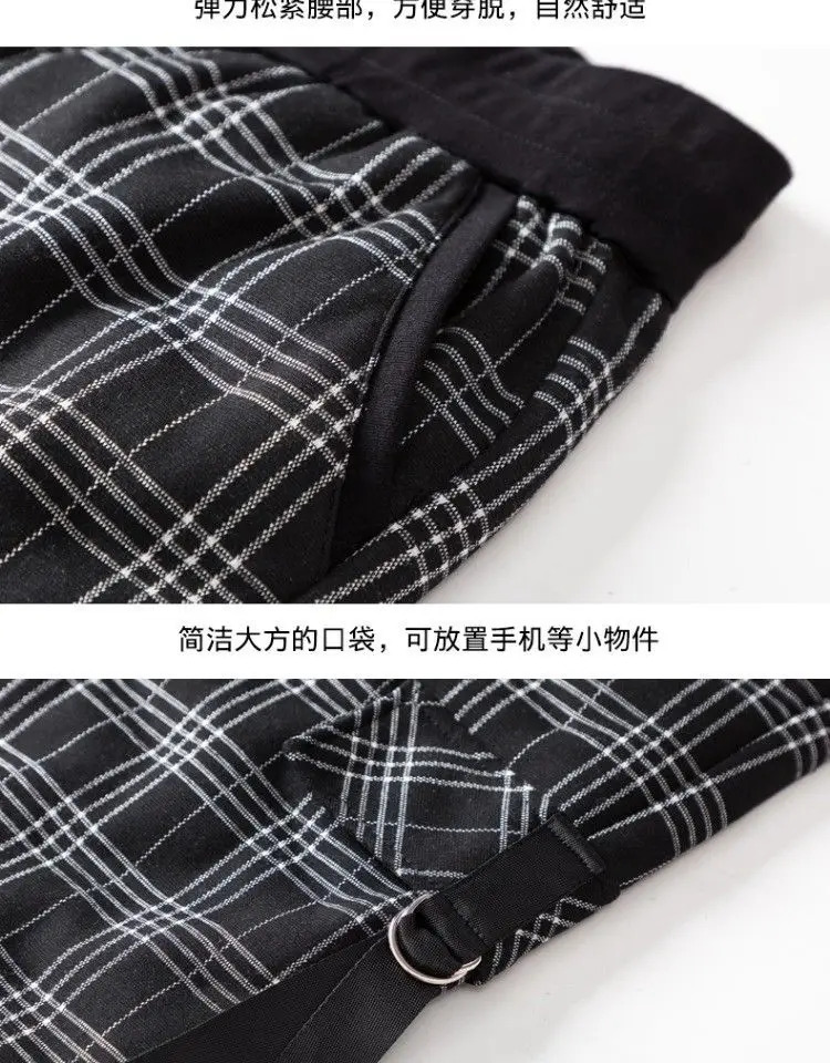 Womens outerwear autumn winter extreme cold in winter. Harbins thick velvet small plaid coat and cotton pants Z260314