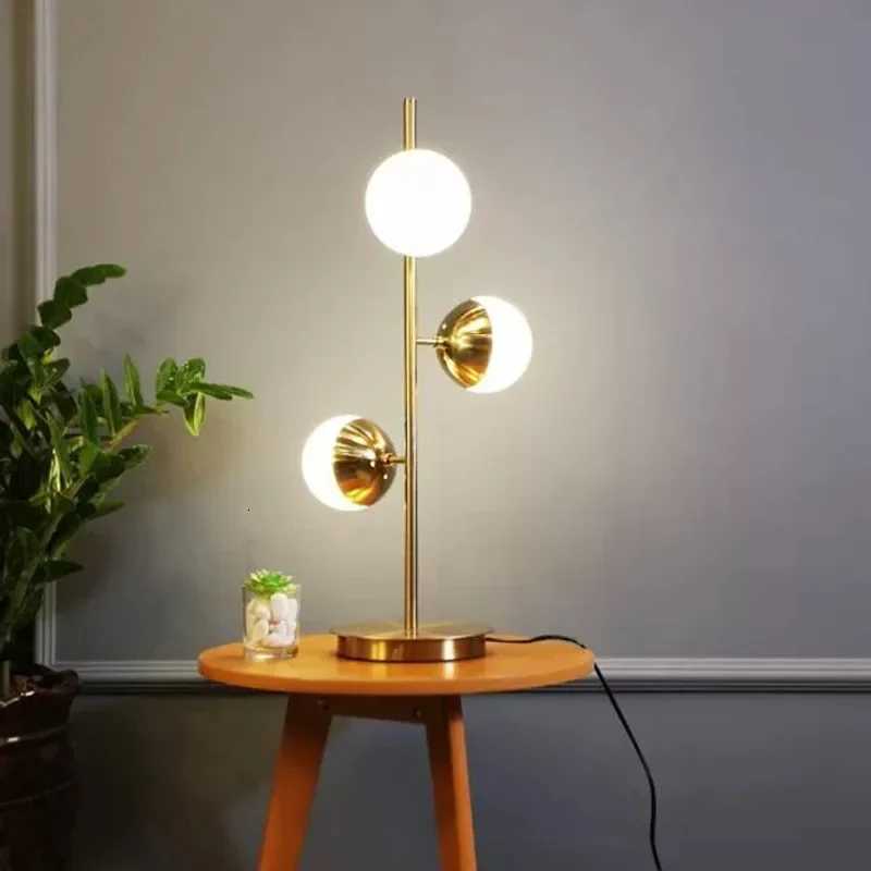 Post Modern Corner Floor Lamp Vertical Bar Glass Ball Floor Lamps for Living Room Nordic Decoration Home Designer Light M251119