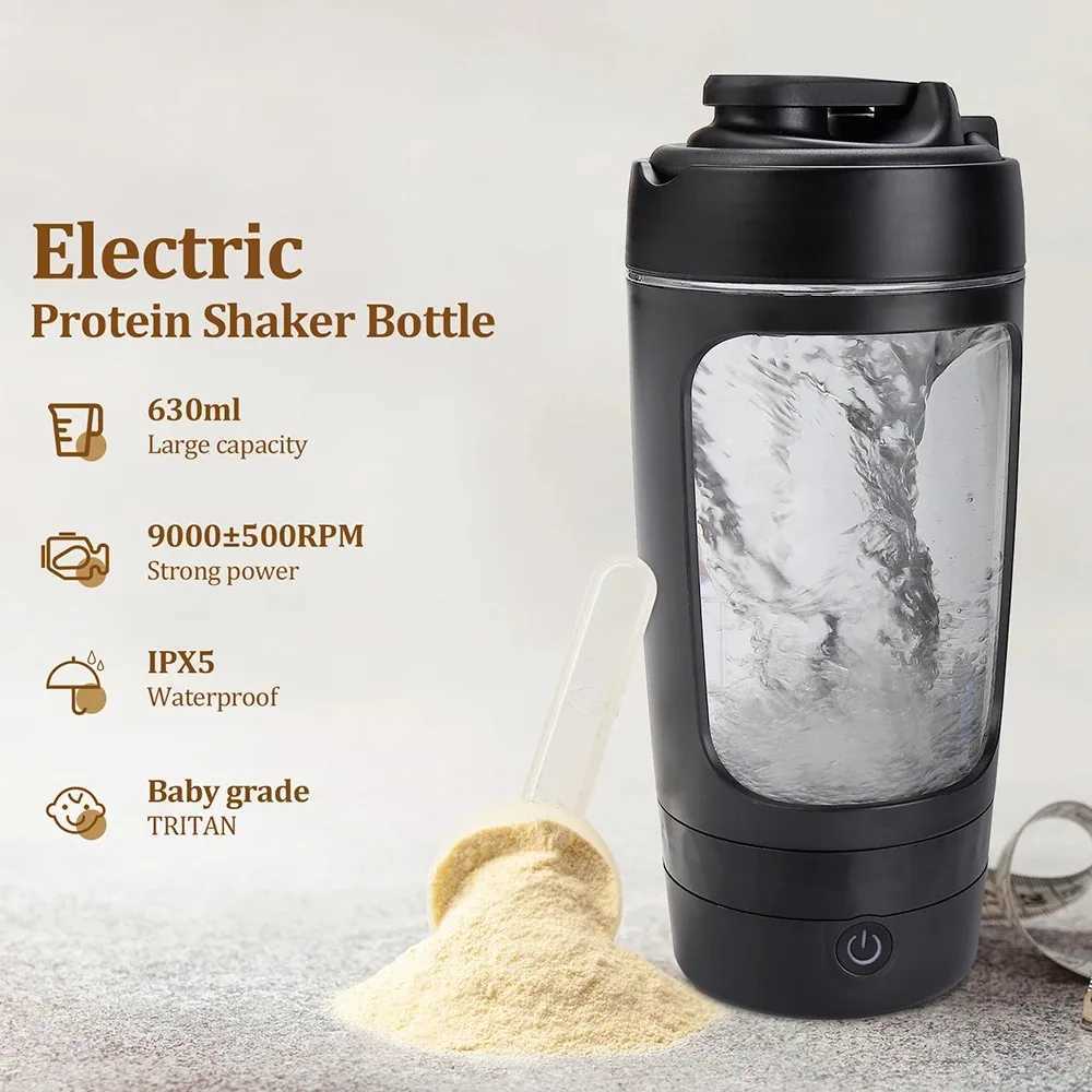 650ml Electric Shaker Bottle Portable Whey Protein Shaker Automatic Stirring Blender Multipurpose Juice Mixer Cups Fitness WorkT251119