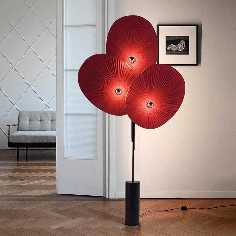 Nordic Minimalism Fan Shaped Sofaside Floor lamps Living Room Stand Light Bedroom Bedside Lamp Home Decoration Lustre Fixtures M251119