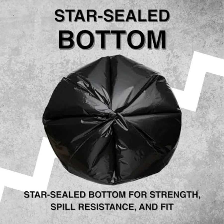 45 Gallon Garbage Trash Bag 40X46 15 Mil Black 100 Count Can Liner Bulk 40 Gallon 41 Gallon 42 Gallon 43 Gallon 44 Gallon Made C251119