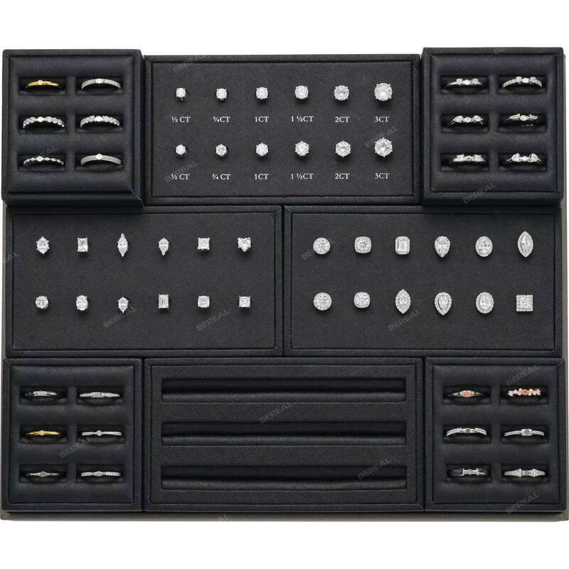 Hot Selling Sales Tool Kit Engagement Jewelry Handle and Setting Magnetic Ring Manufacturer Display Stand 66