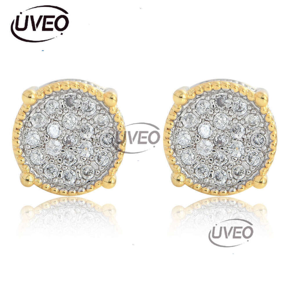 Luxury VVS Ice Moissanite S925 sterling silver stud earrings for men and women Free delivery