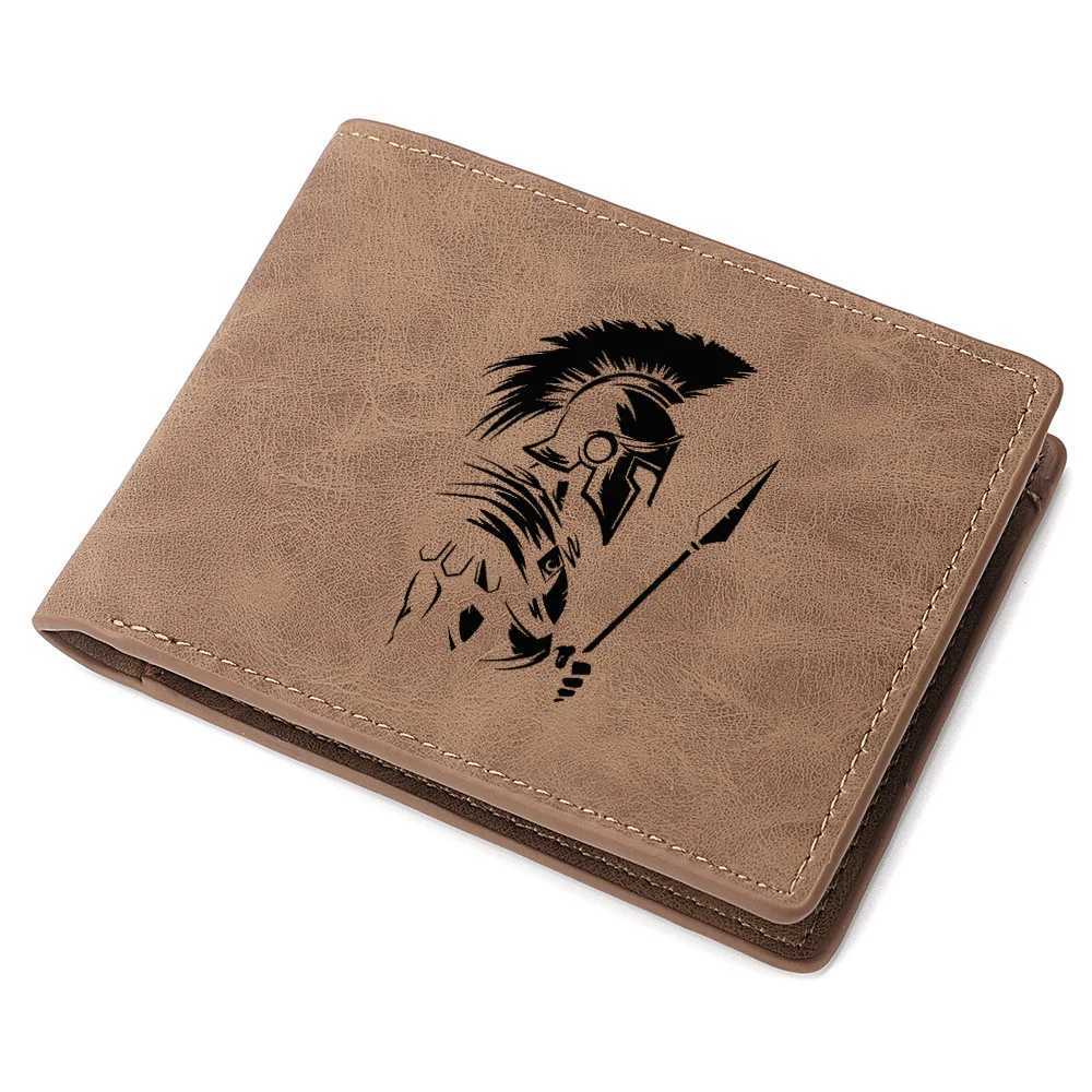 Mens Short Wallet PU Leather Vintage Thin Credit Card Holder Black Compact WalletT251119