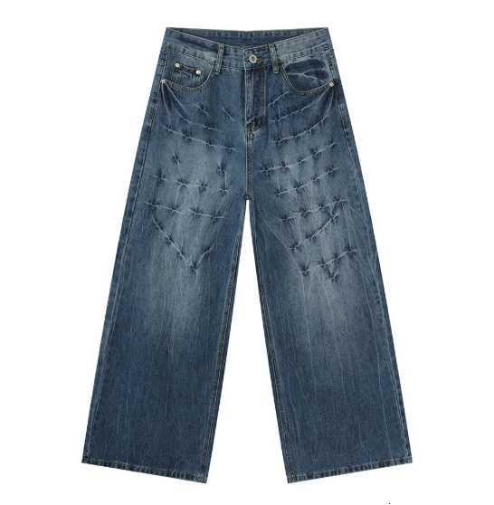 Y2K jeans American strtwear goth Hip Hop Harajuku Hip Hop men women Fashion Casual wide leg jeans C251119