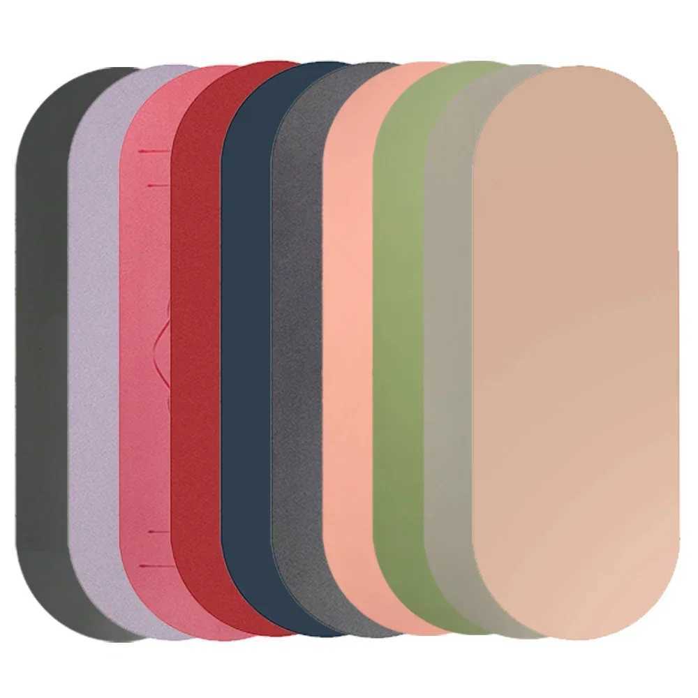 Hot PU yoga mat round oval Pilates curve rubber arch shaped pill Su shaped sweat coated sports fit pad.XJ250419