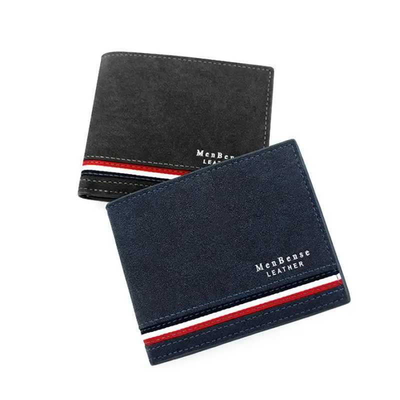 Short Men Wallets Zipper Coin Pocket Slim Card Holders Male Purses High Quality PU Leather Mens Wallet Money ClipsT251119