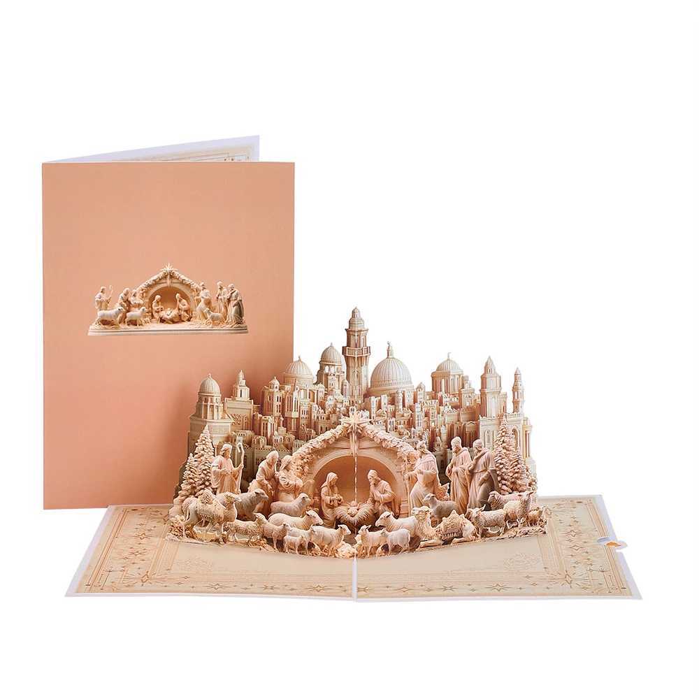 3D Pop-Up Card of Nativity Sculpture G251119